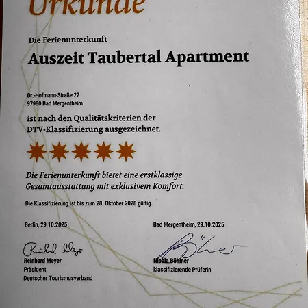 Apartment Auszeit Taubertal *